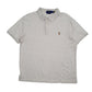 Mens Grey Polo Ralph Lauren Custom Slim Fit Short Sleeve Polo Shirt
