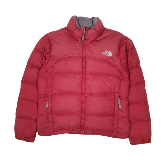 Womens Red The North Face Nuptse  Coat