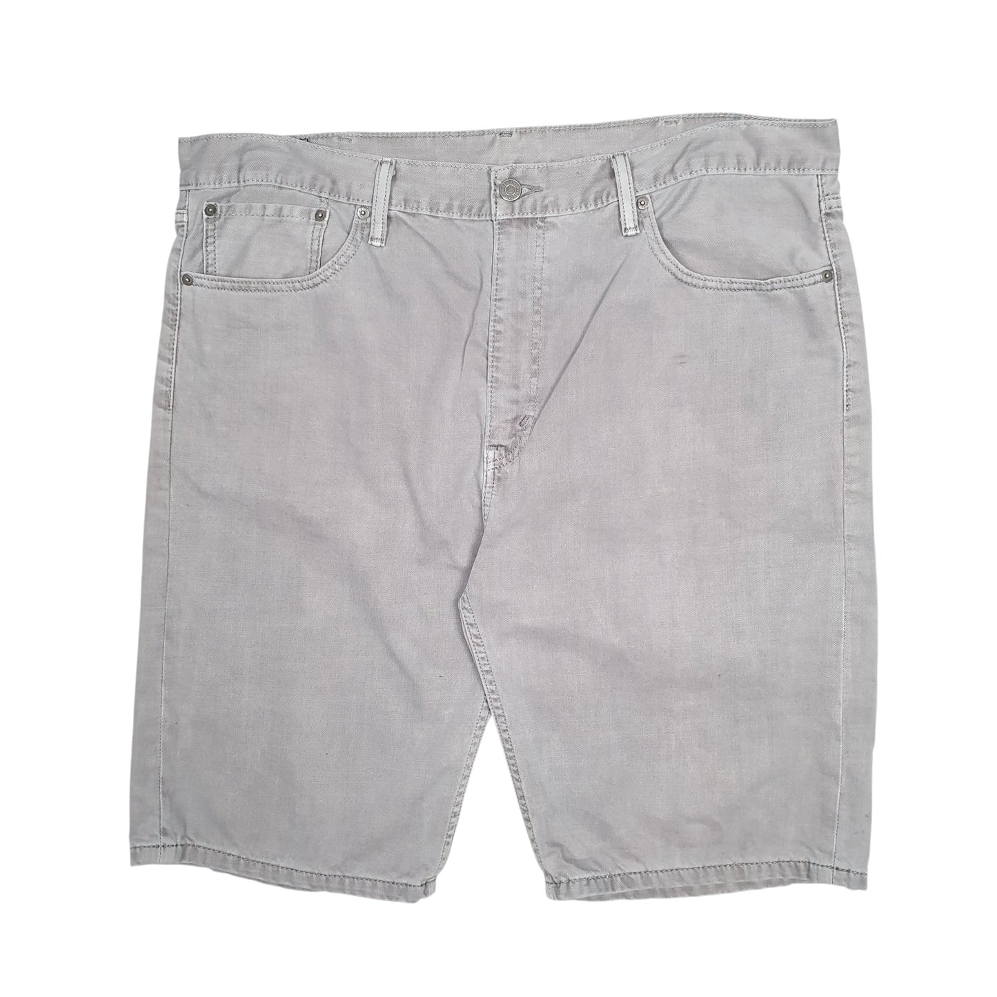 Mens Grey Levis 508 Slim Fit Denim Shorts