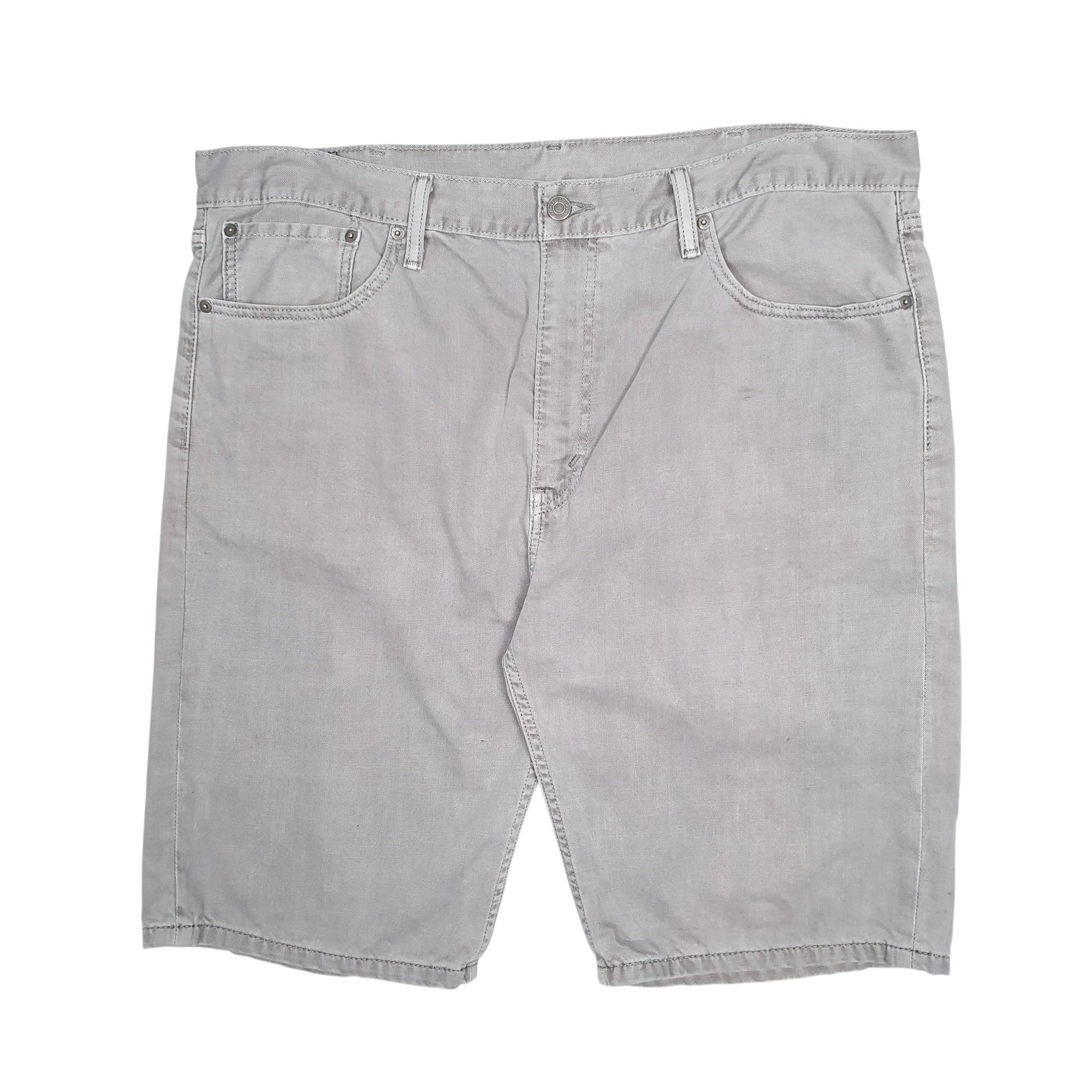Mens Grey Levis 508 Slim Fit Denim Shorts