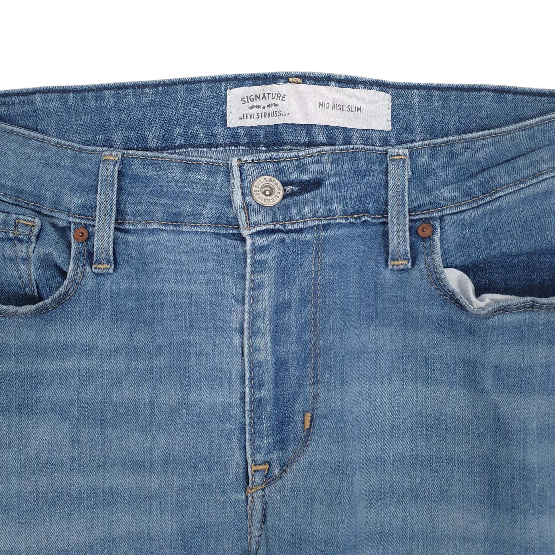 Womens Blue Levis  Full Zip Jeans