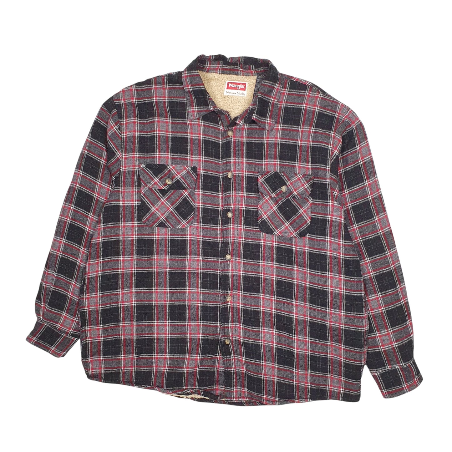 Mens Black Wrangler Sherpa Lined  Coat