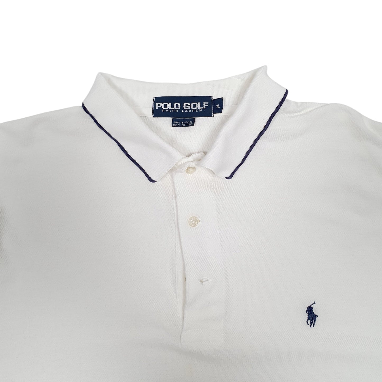 Mens White Polo Ralph Lauren Golf  Polo Shirt