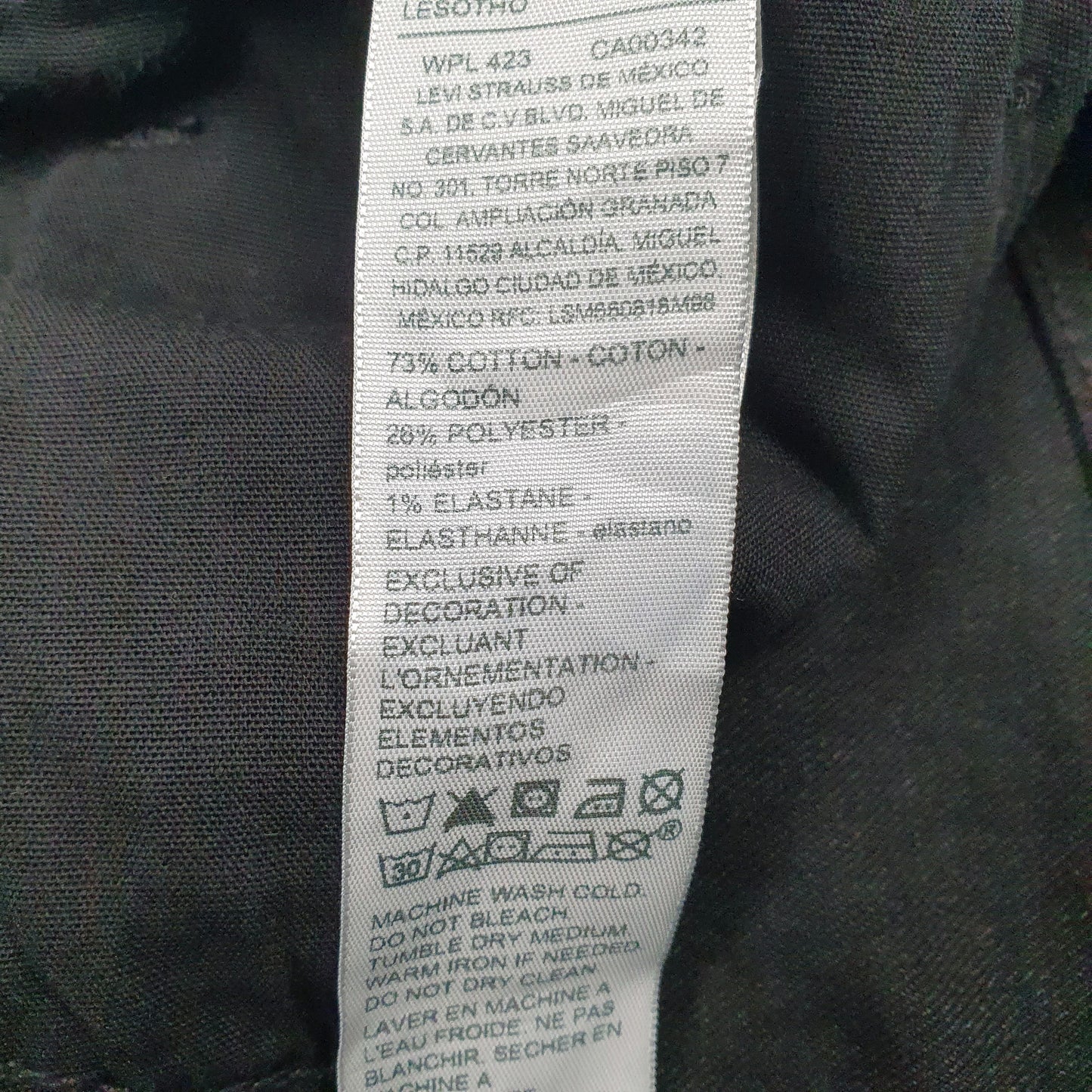 Mens Black Levis Straight  Jeans