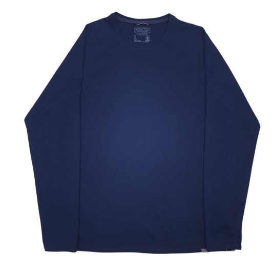 Mens Navy Patagonia Capilene Long Sleeve T Shirt