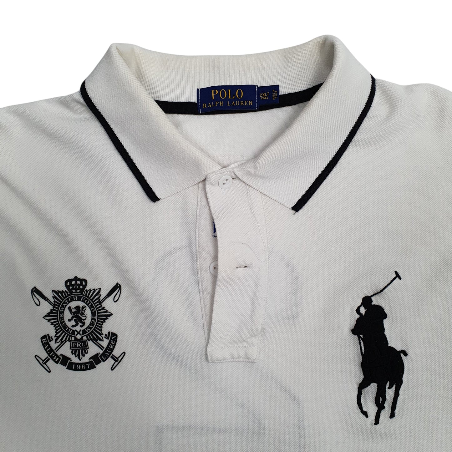 Mens White Polo Ralph Lauren Blackwater Polo Team  Polo Shirt