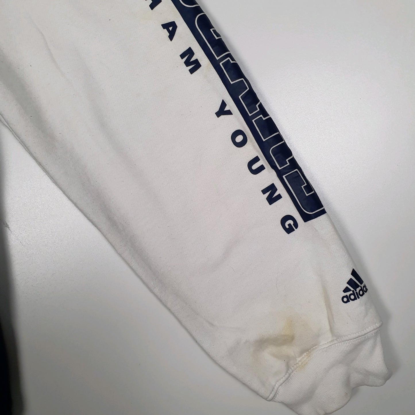 Mens Navy Adidas Brigham Cougars Hoodie Jumper