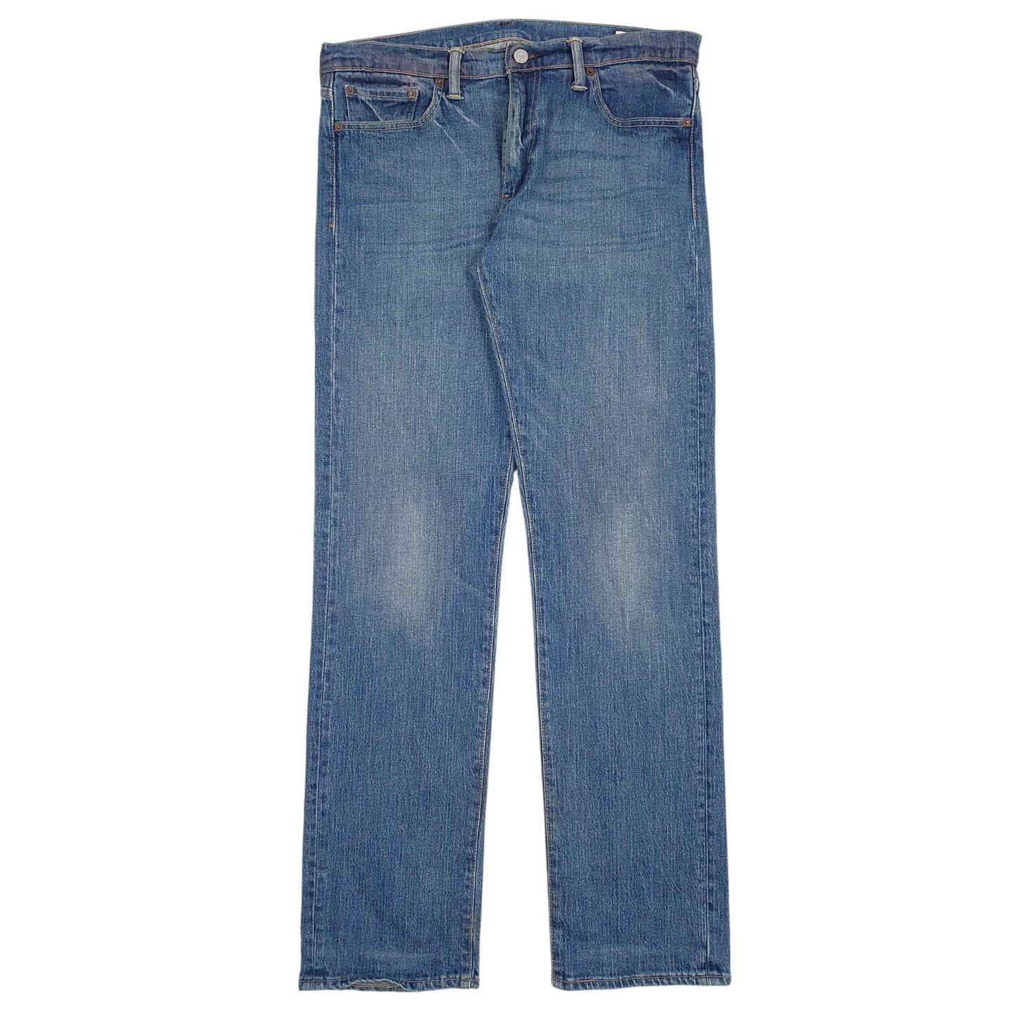 Mens Blue Levis White Oak Cone Denim 504 JeansW34 L34