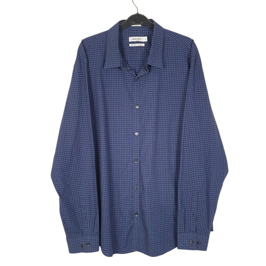 Mens Navy Calvin Klein  Long Sleeve Shirt
