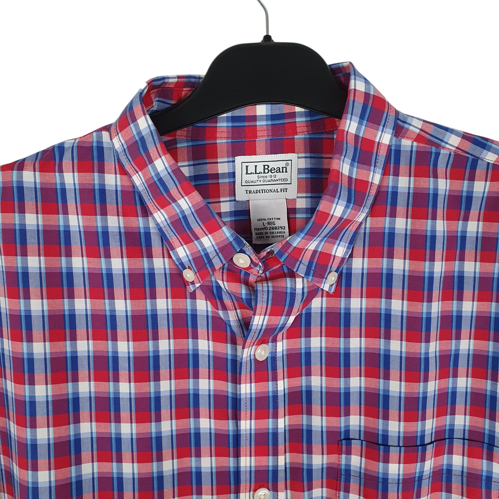 Mens Red L.L.Bean   Shirt