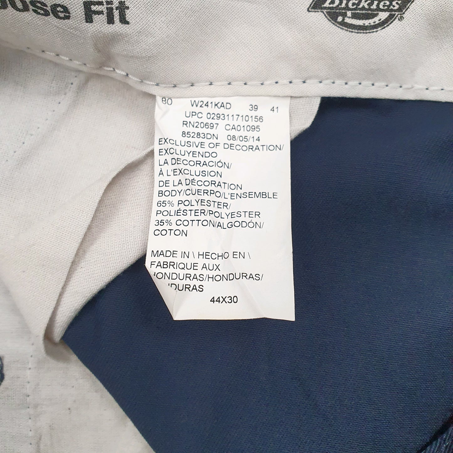 Mens Navy Dickies Workwear  Trousers