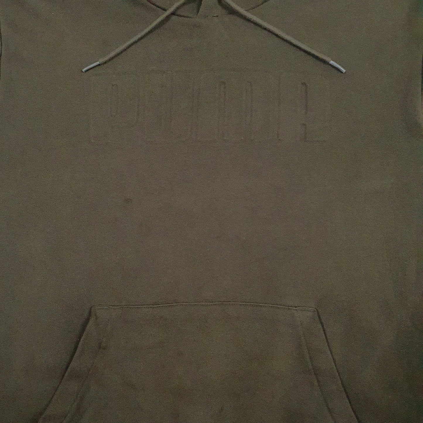 Mens Green Puma Spellout Hoodie Jumper