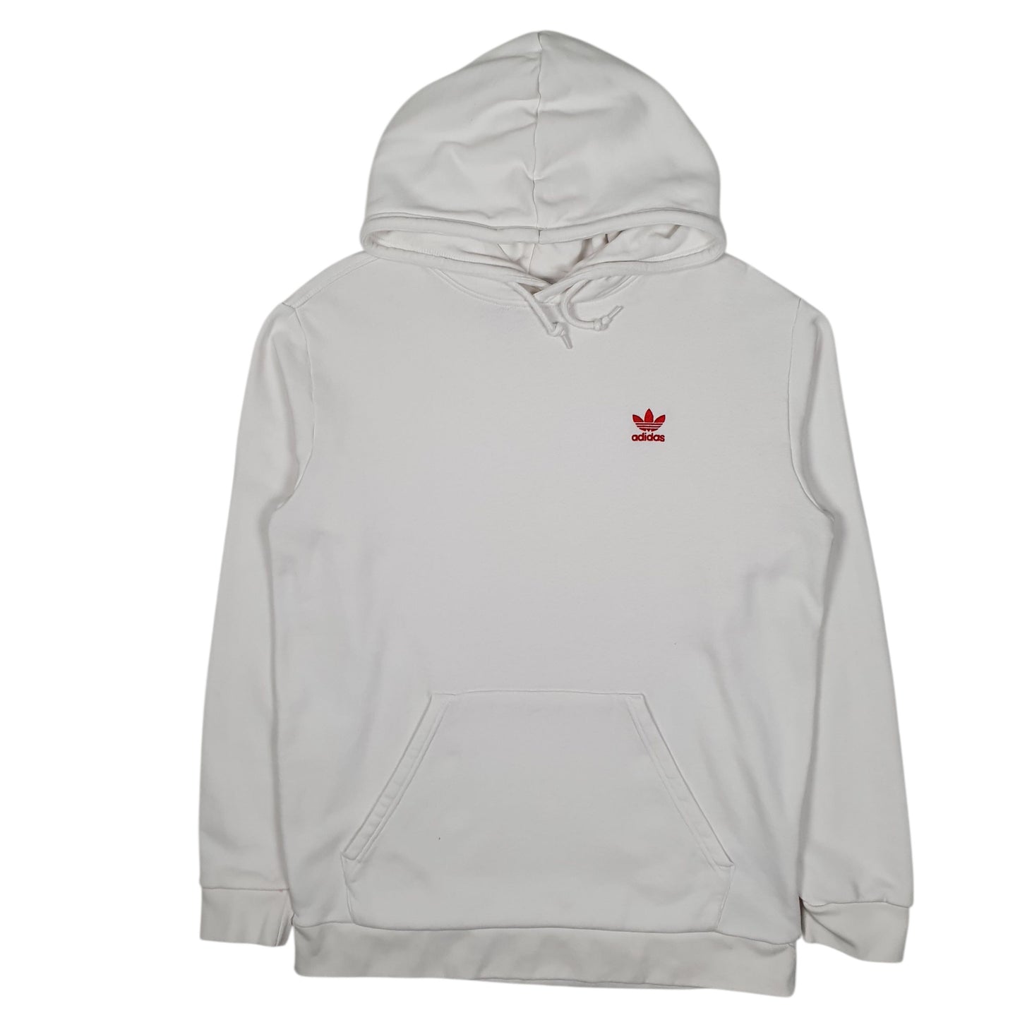 Mens White Adidas  Hoodie Jumper