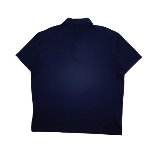 Mens Navy Polo Ralph Lauren Performance Full Zip Polo Shirt