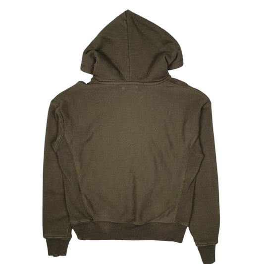 Womens Green Champion Reverse Weave Hoodie Jumper