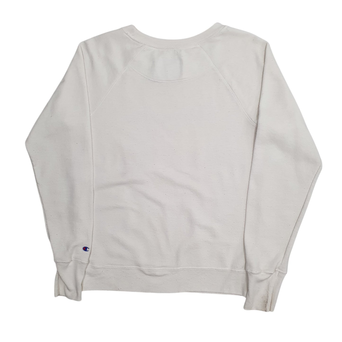 Mens White Champion  Crewneck Jumper
