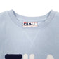 Womens Blue Fila Spellout Crewneck Jumper