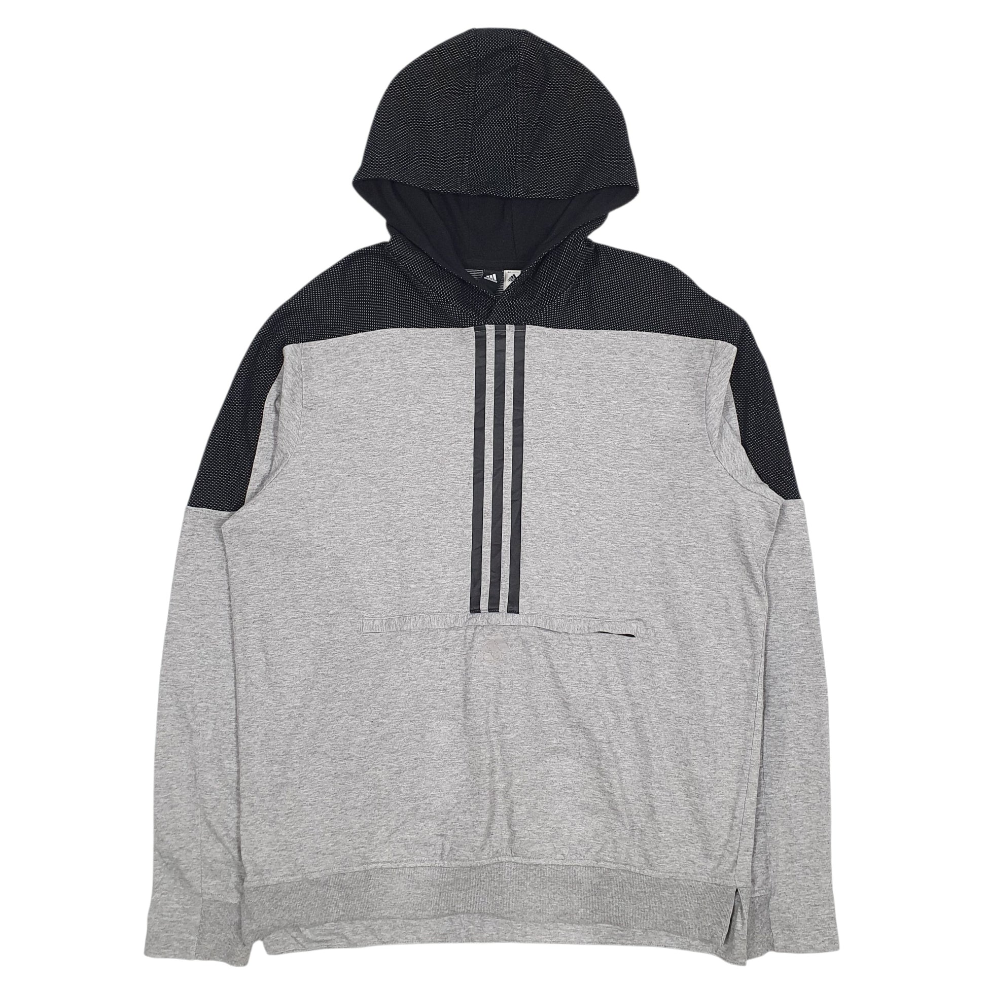 Mens Grey Adidas  Hoodie Jumper