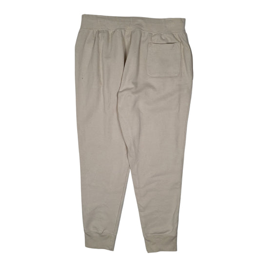 Mens Cream Champion Reverse Weave Full Zip Trousers