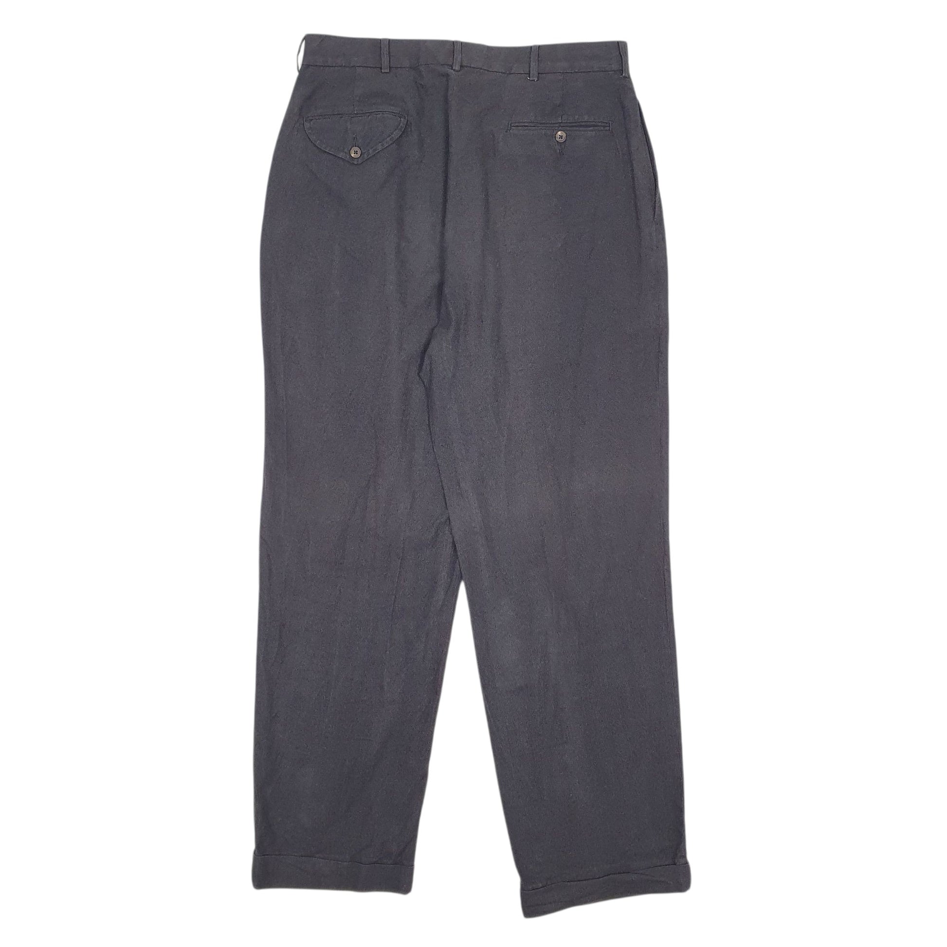 Mens Grey Polo Ralph Lauren Pleated  Trousers