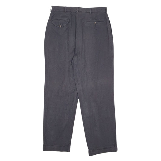 Mens Grey Polo Ralph Lauren Pleated  Trousers