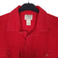 Mens Red L.L.Bean Thick Chamois  Shirt