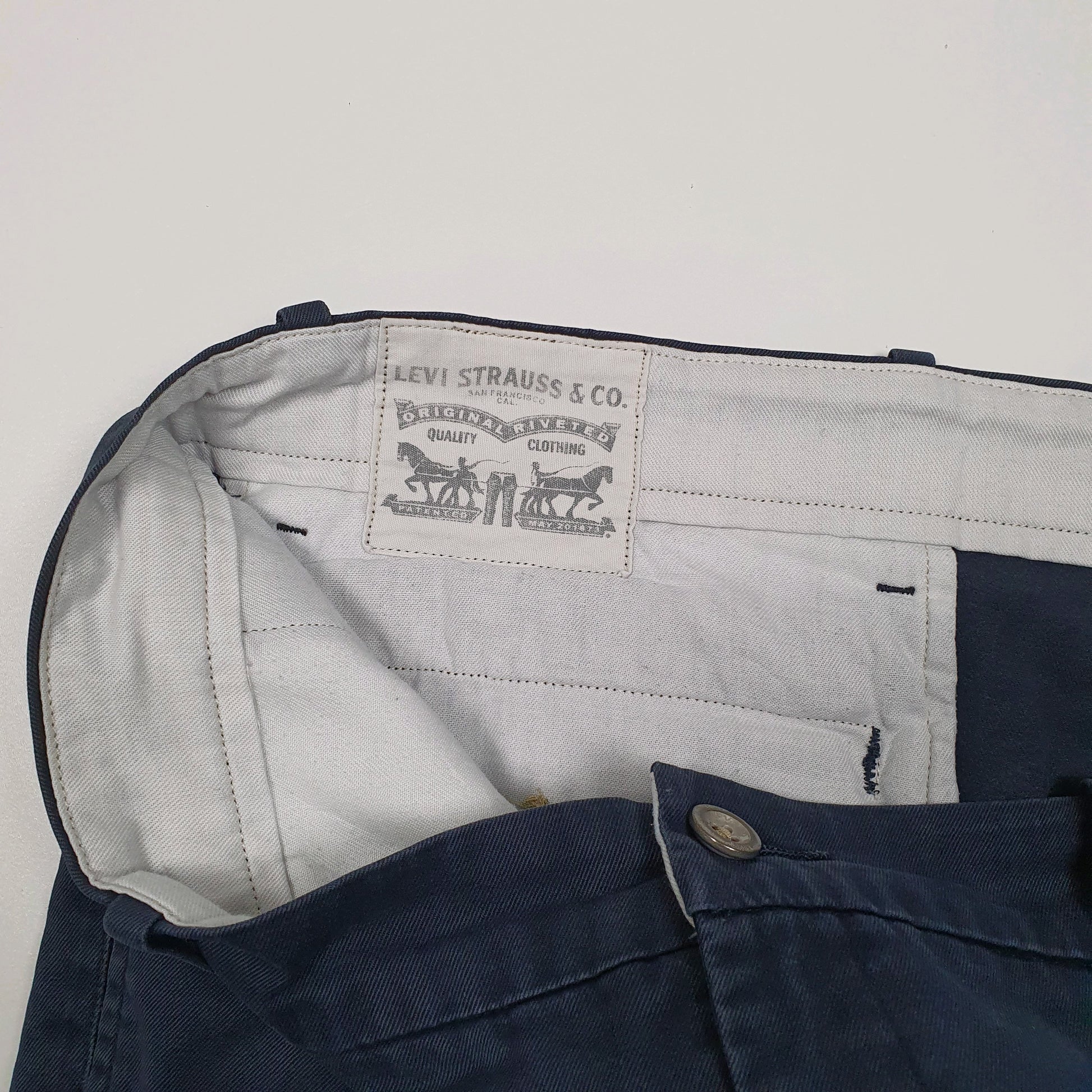 Mens Navy Levis   Trousers