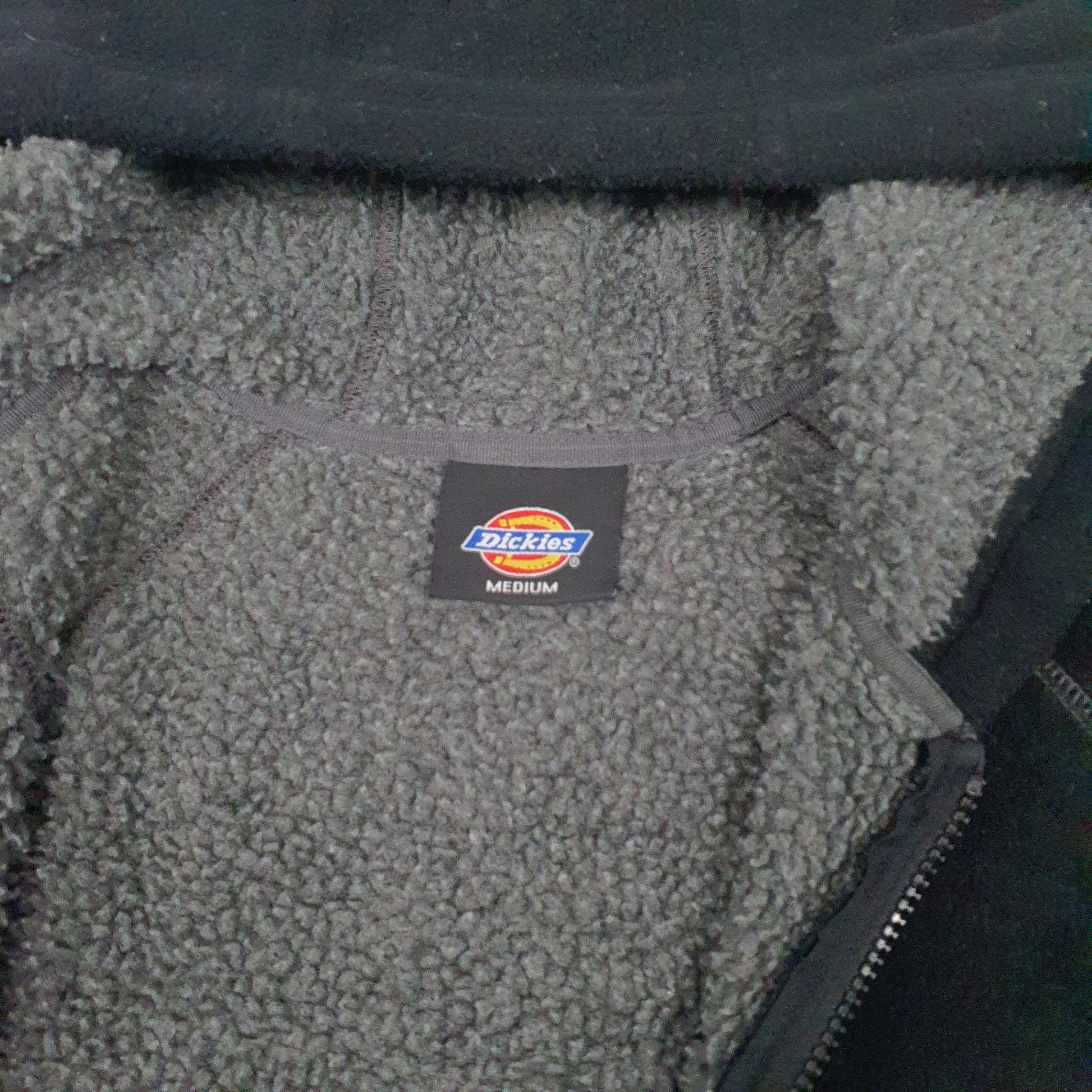 Mens Black Dickies  Full Zip Jumper