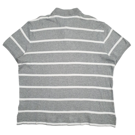 Mens Grey Tommy Hilfiger  Hoodie Polo Shirt