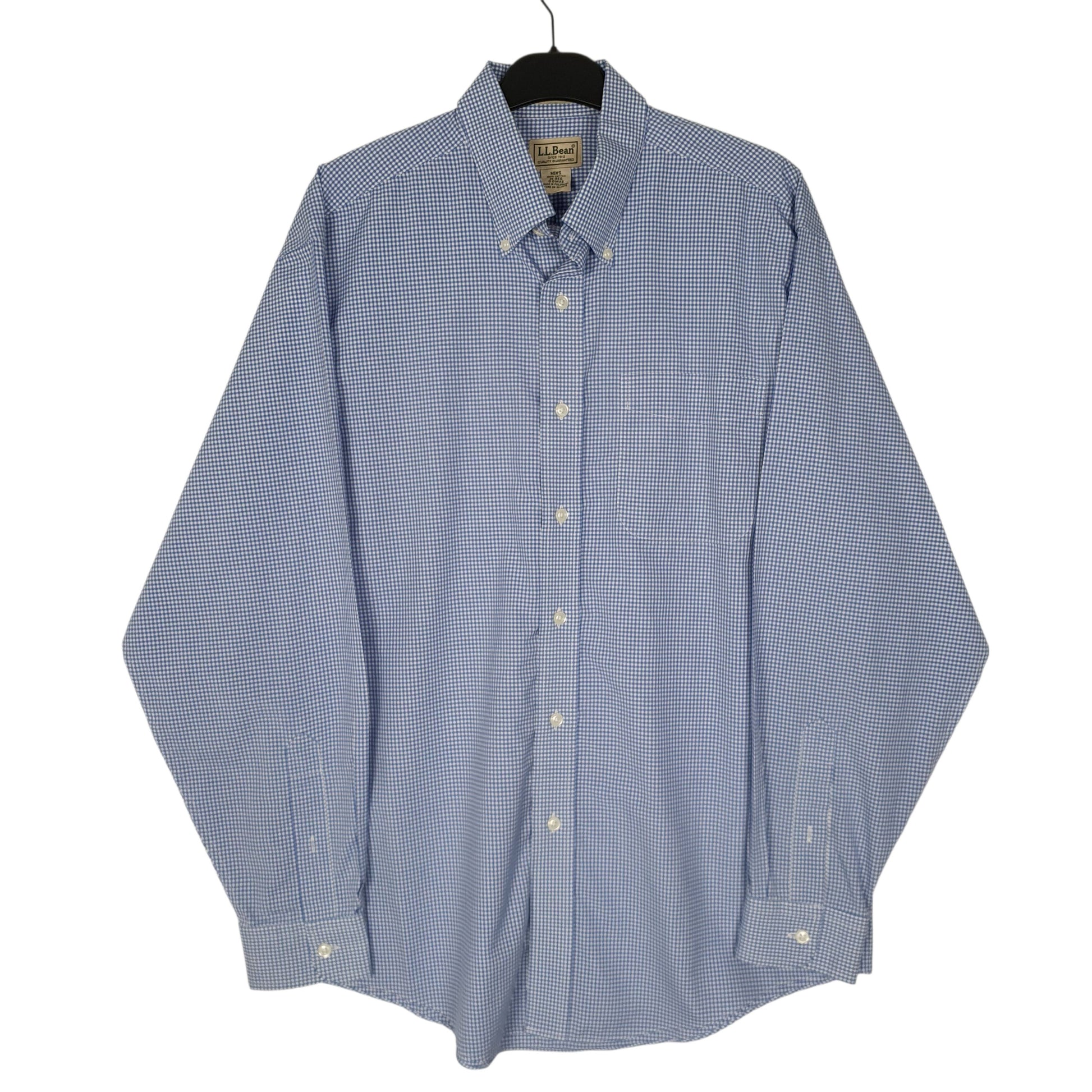 Mens Blue L.L.Bean  Long Sleeve Shirt