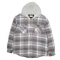 Mens Grey Wrangler Plaid Overshirt  Coat
