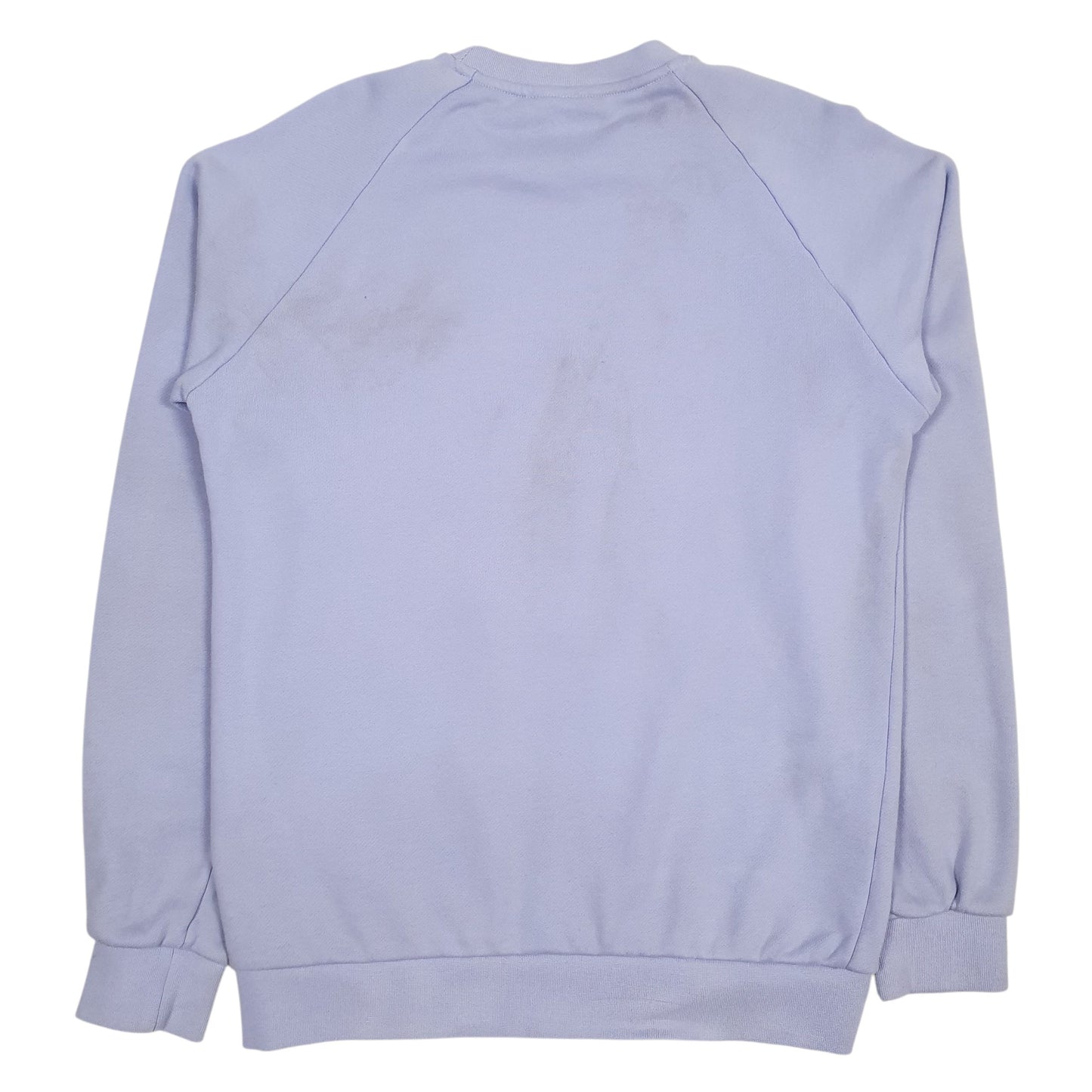 Mens Purple Adidas Spellout Crewneck Jumper