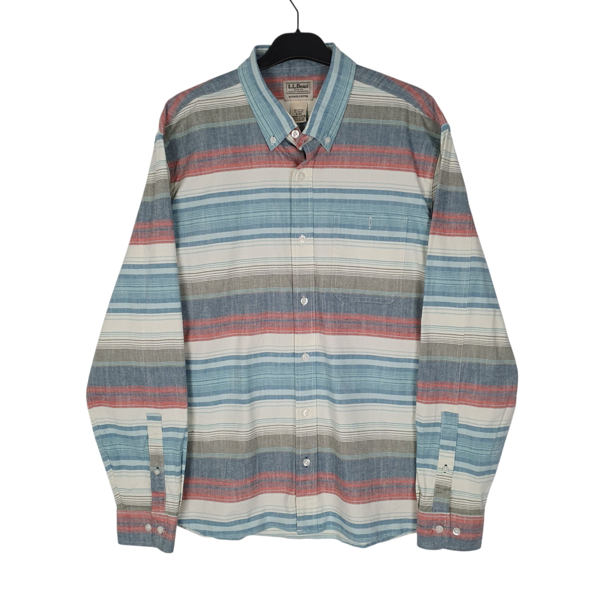 Mens Blue L.L.Bean  Long Sleeve Shirt