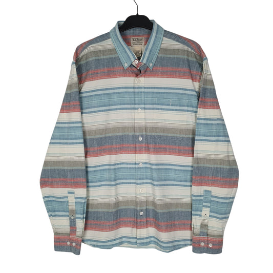 Mens Blue L.L.Bean  Long Sleeve Shirt