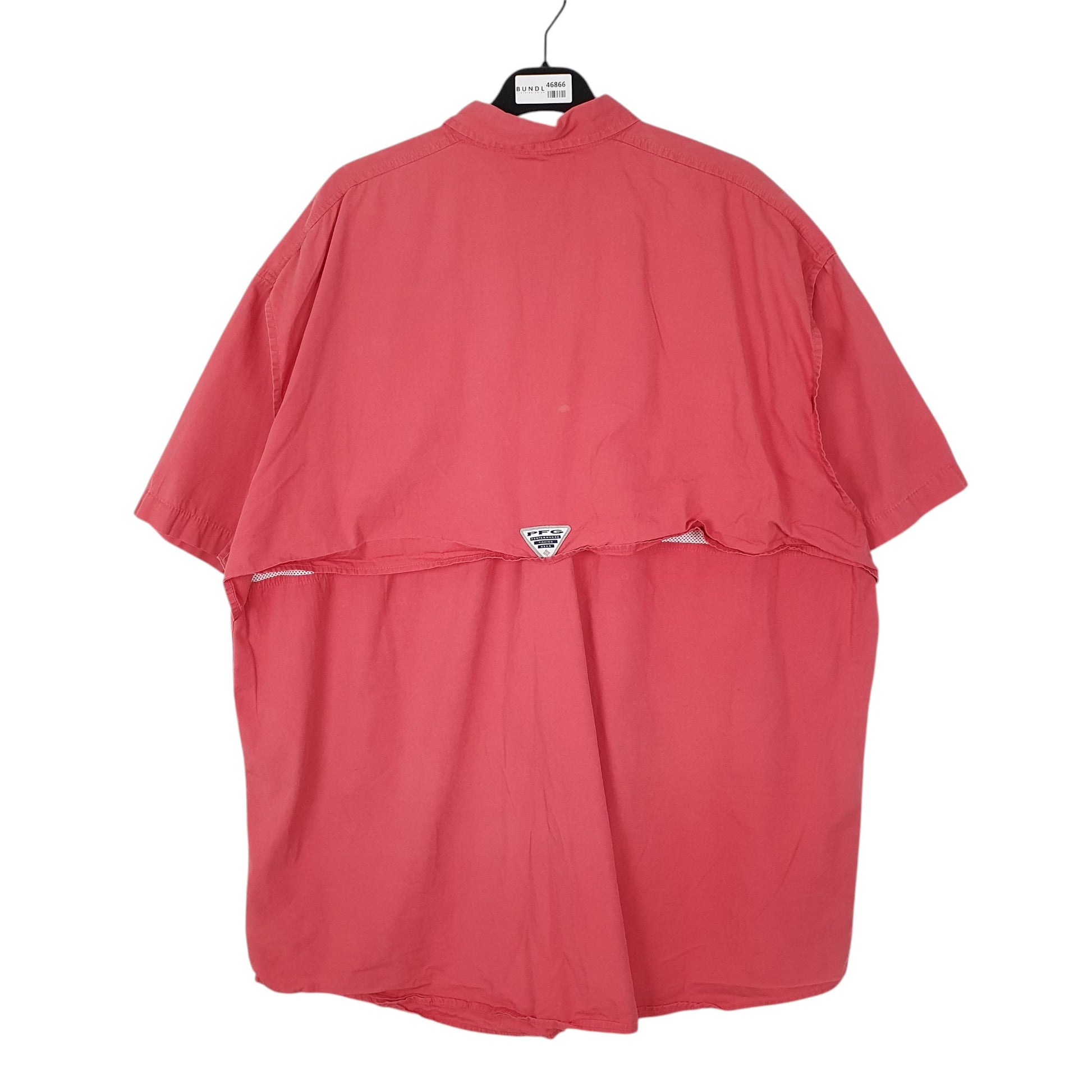 Mens Pink Columbia Sportswear Company PFG Fishing  Shirt