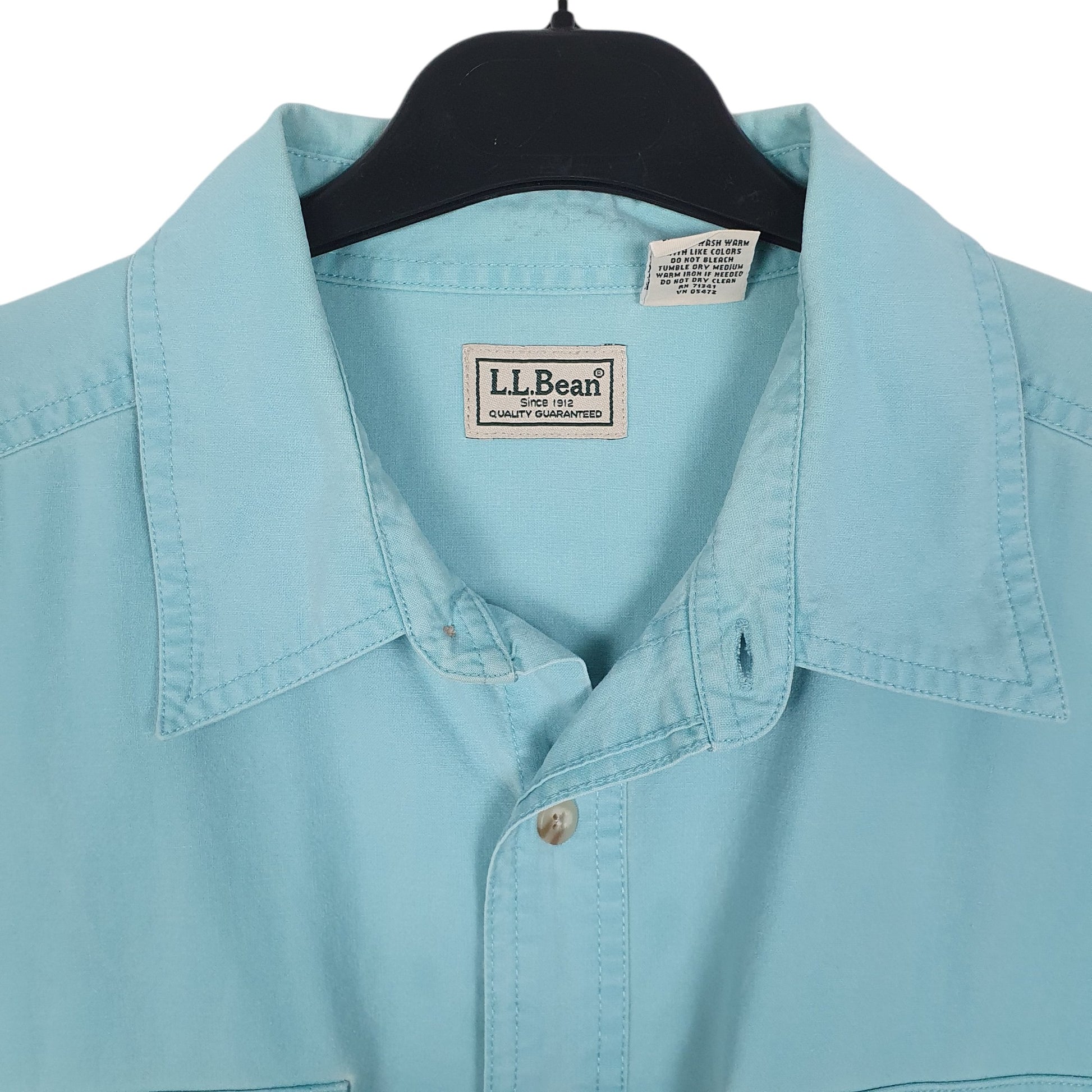 Mens Blue L.L.Bean   Shirt