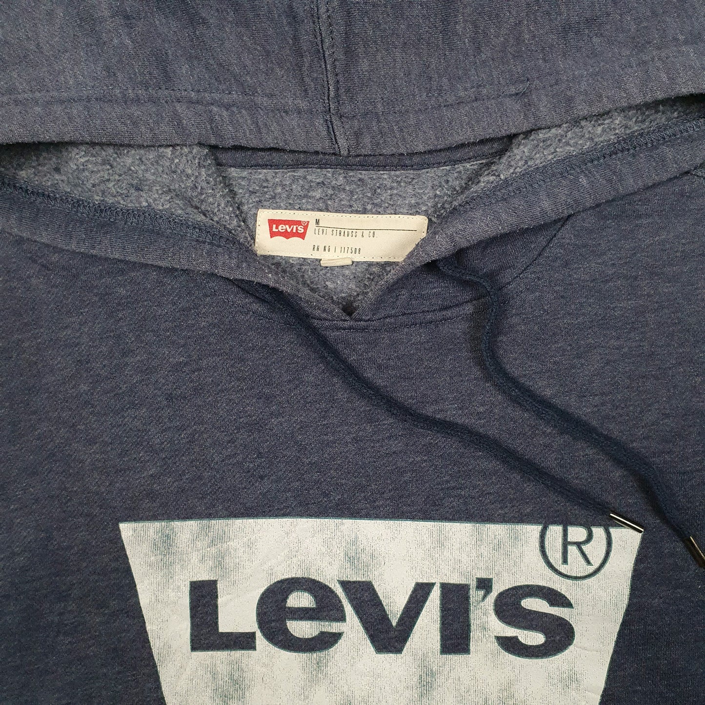 Mens Blue Levis  Hoodie Jumper