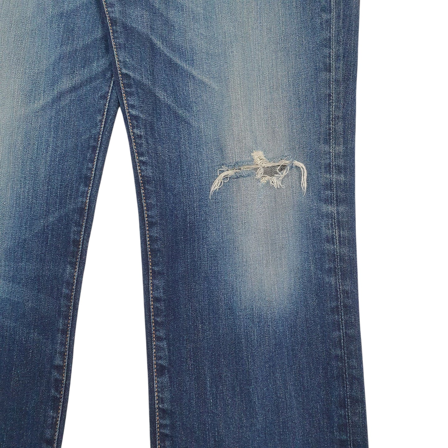 Mens Blue Levis Distressed  Jeans
