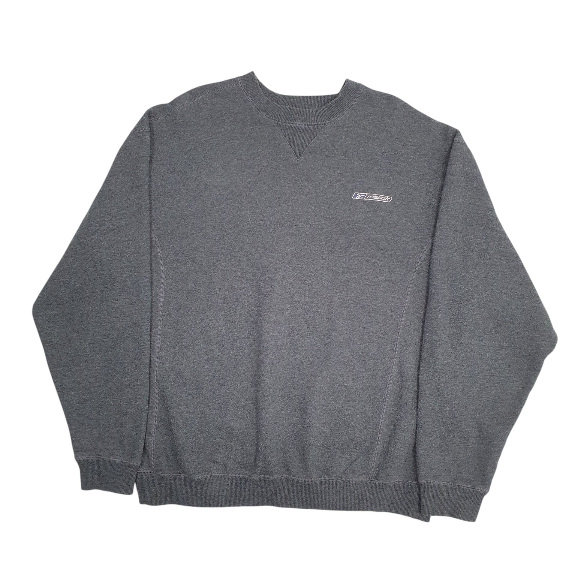 Mens Grey Reebok Vintage 00s Crewneck Jumper