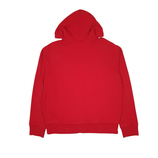 Mens Red Polo Ralph Lauren Polo Bear Hoodie Full Zip Jumper