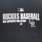 Mens Black Majestic Colorado Rockies  T Shirt