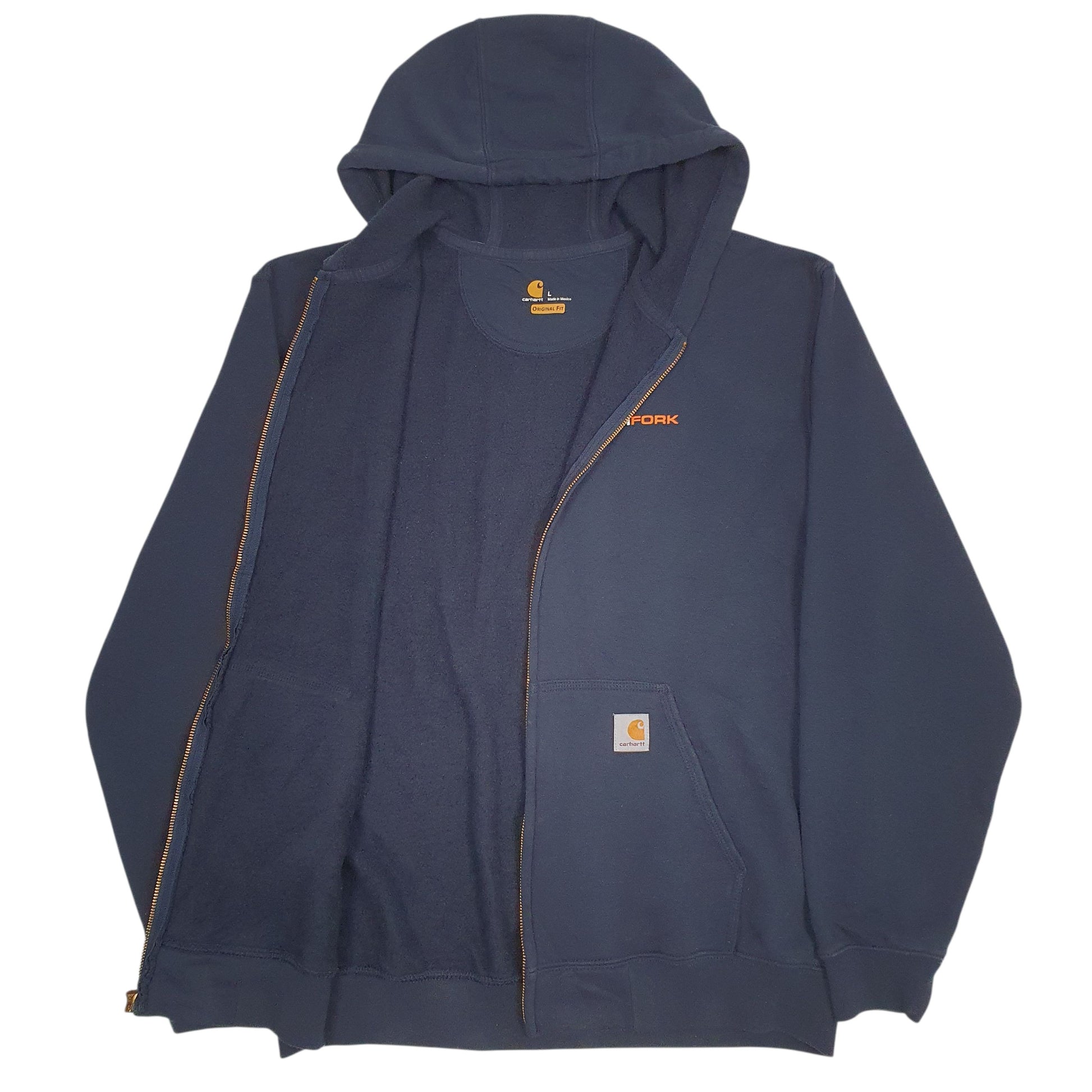 Mens Navy Carhartt  Full Zip Jumper
