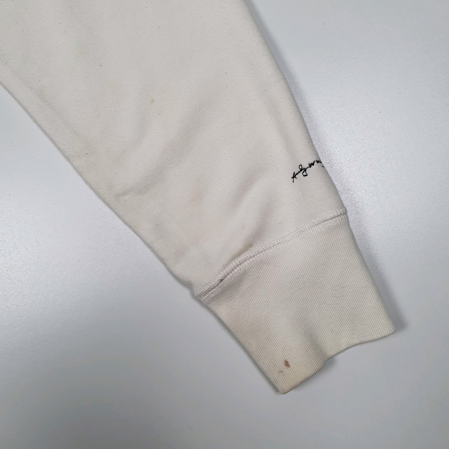 Mens Cream Uniqlo Disney Mickey Mouse Crewneck Jumper