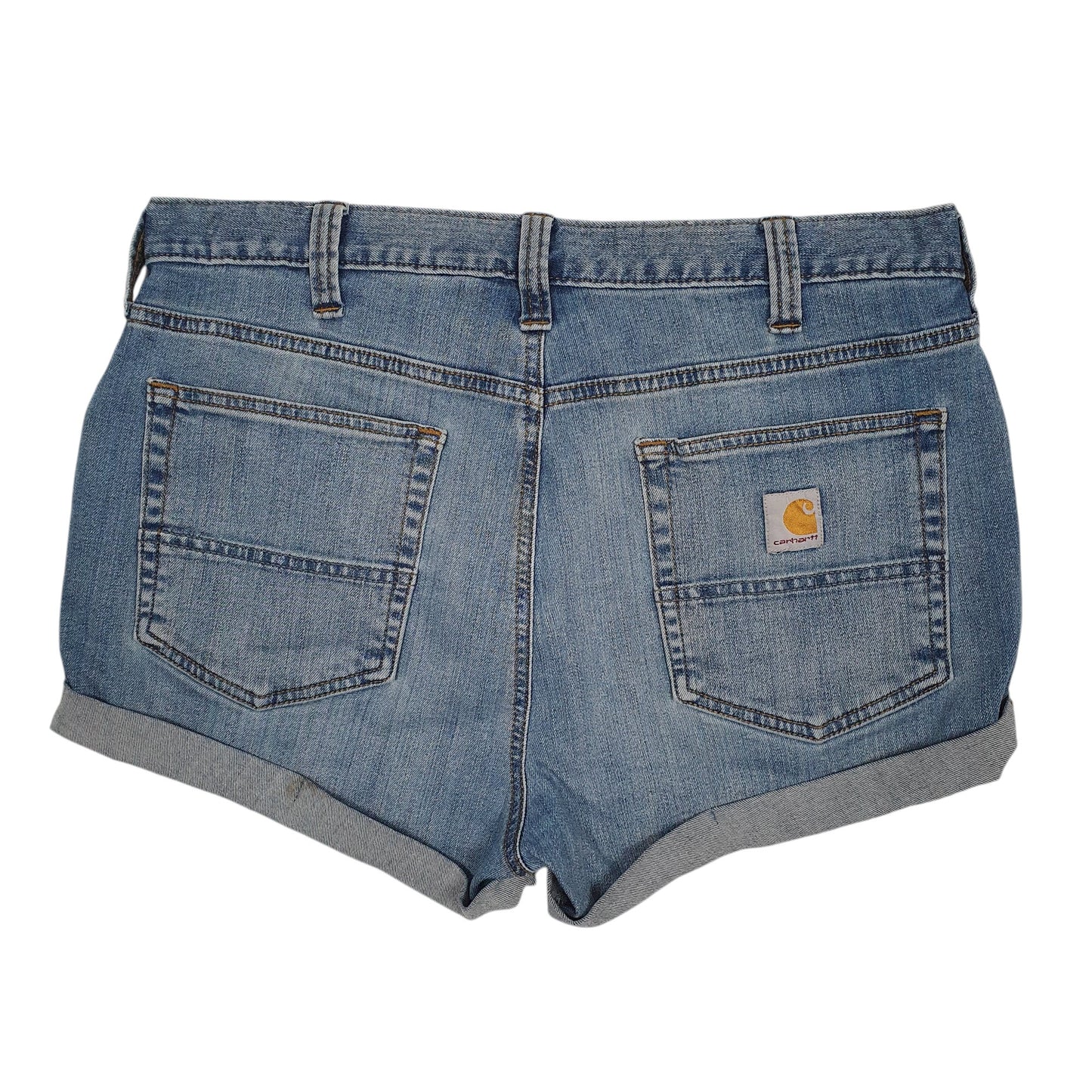 Womens Blue Carhartt   Shorts