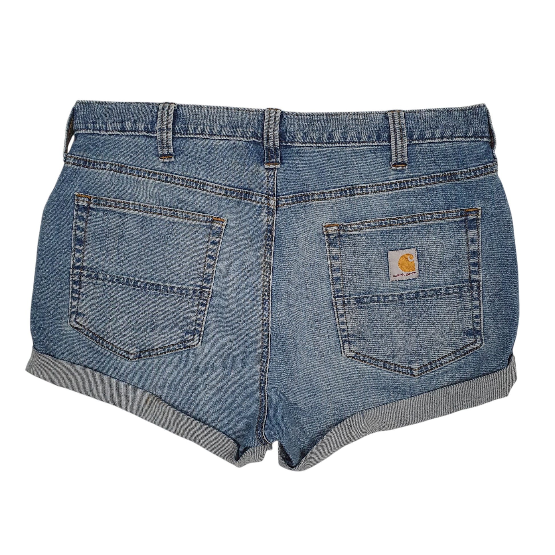 Womens Blue Carhartt   Shorts