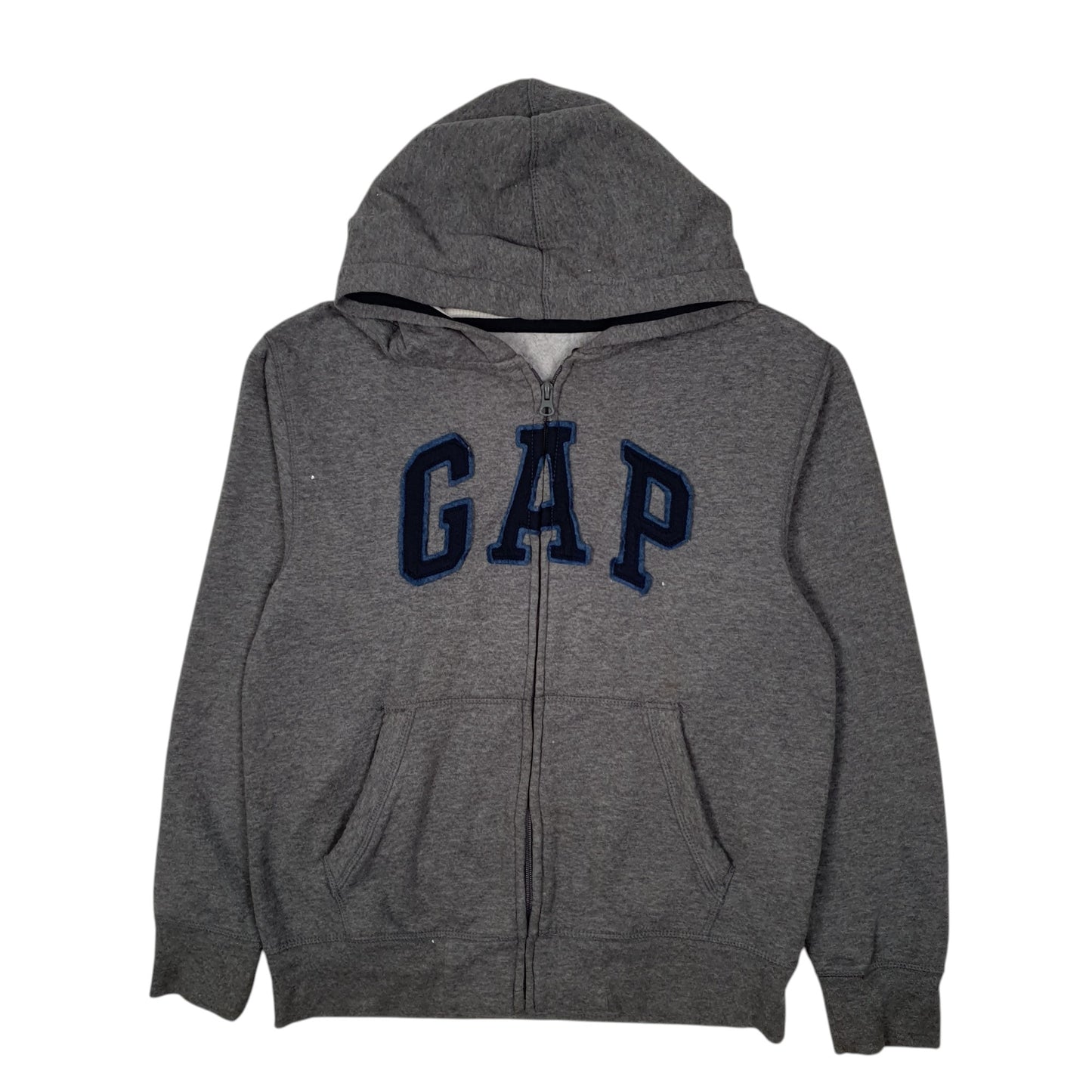Womens Grey GAP Hoodie Full Zip Jumper