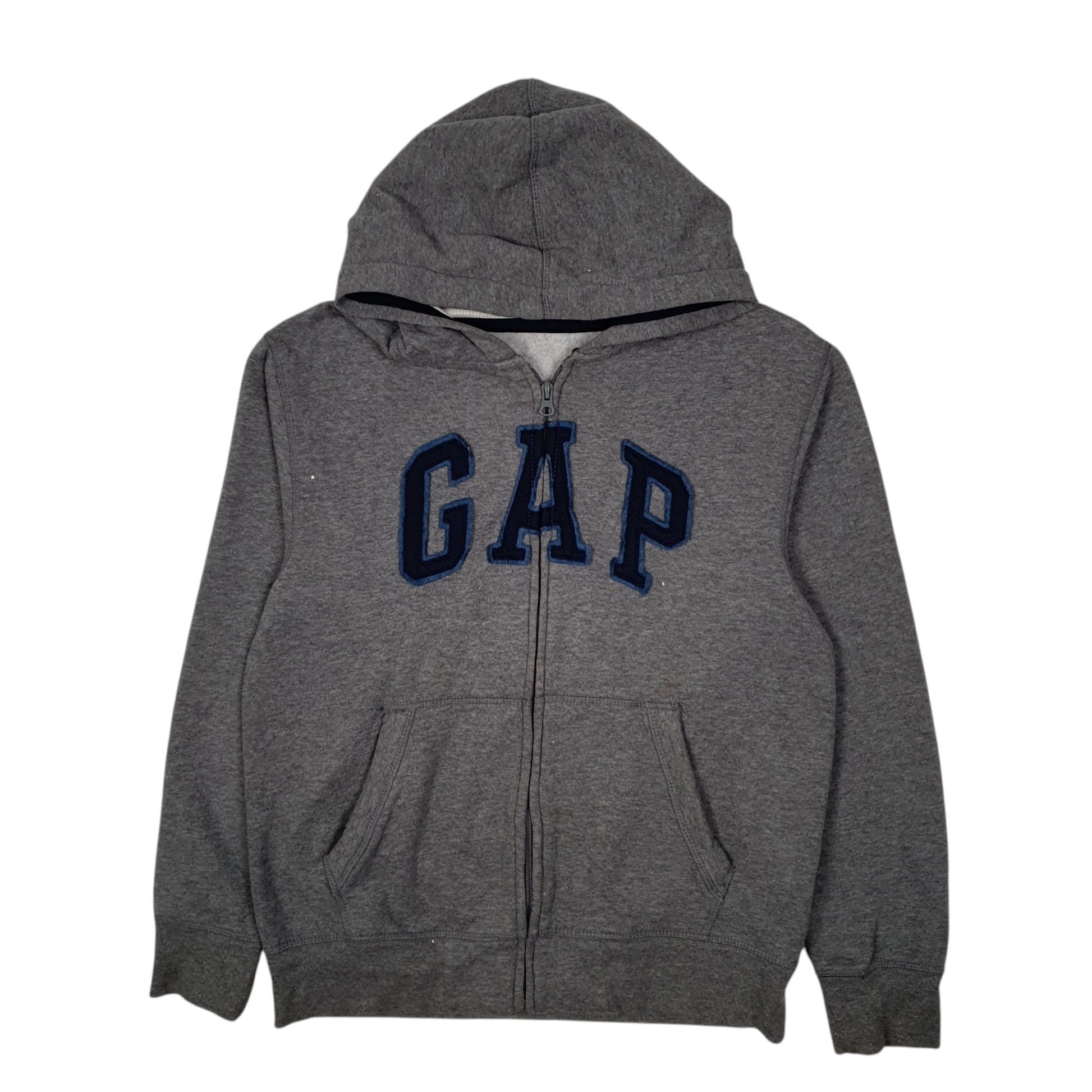 Womens Grey GAP Hoodie Full Zip Jumper