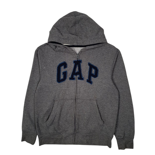 Womens Grey GAP Hoodie Full Zip Jumper