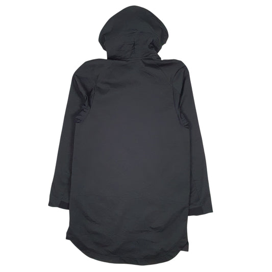 Mens Black Nike Dri Fit Longline Trench Crewneck Coat