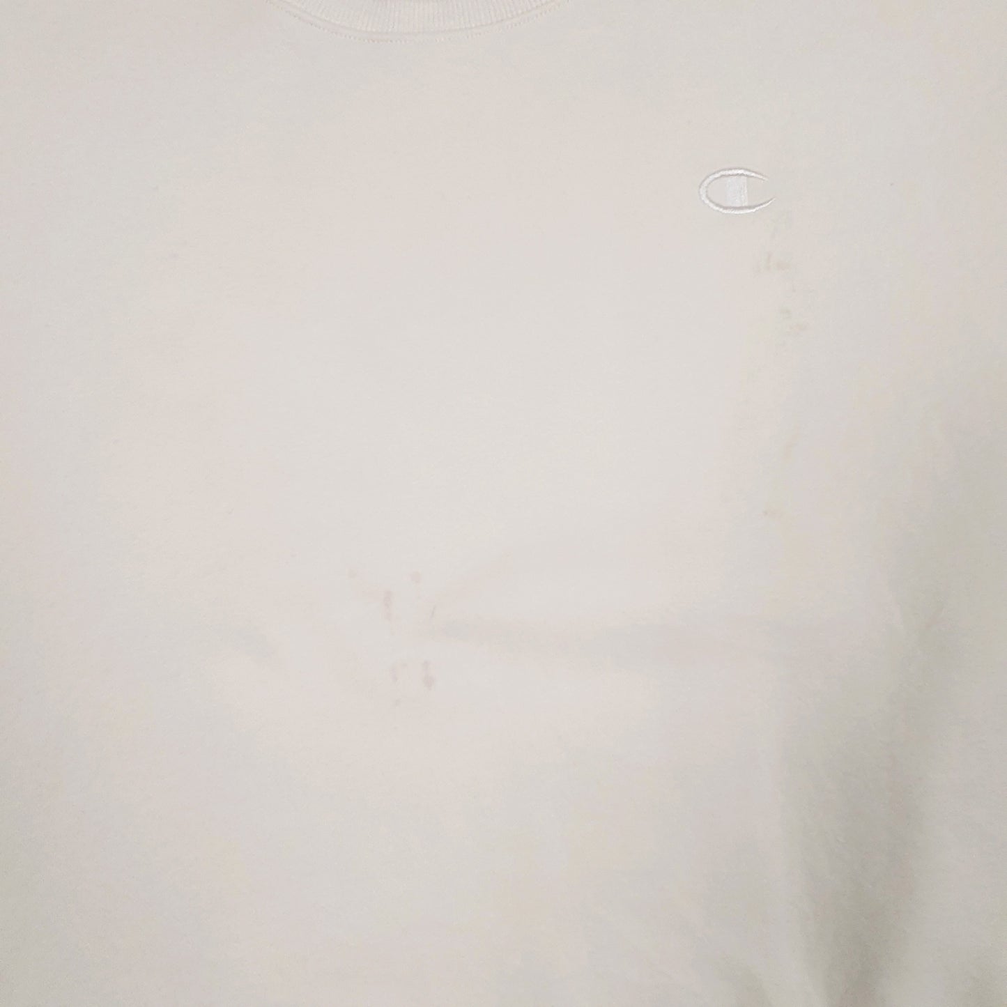 Mens Cream Champion  Crewneck Jumper